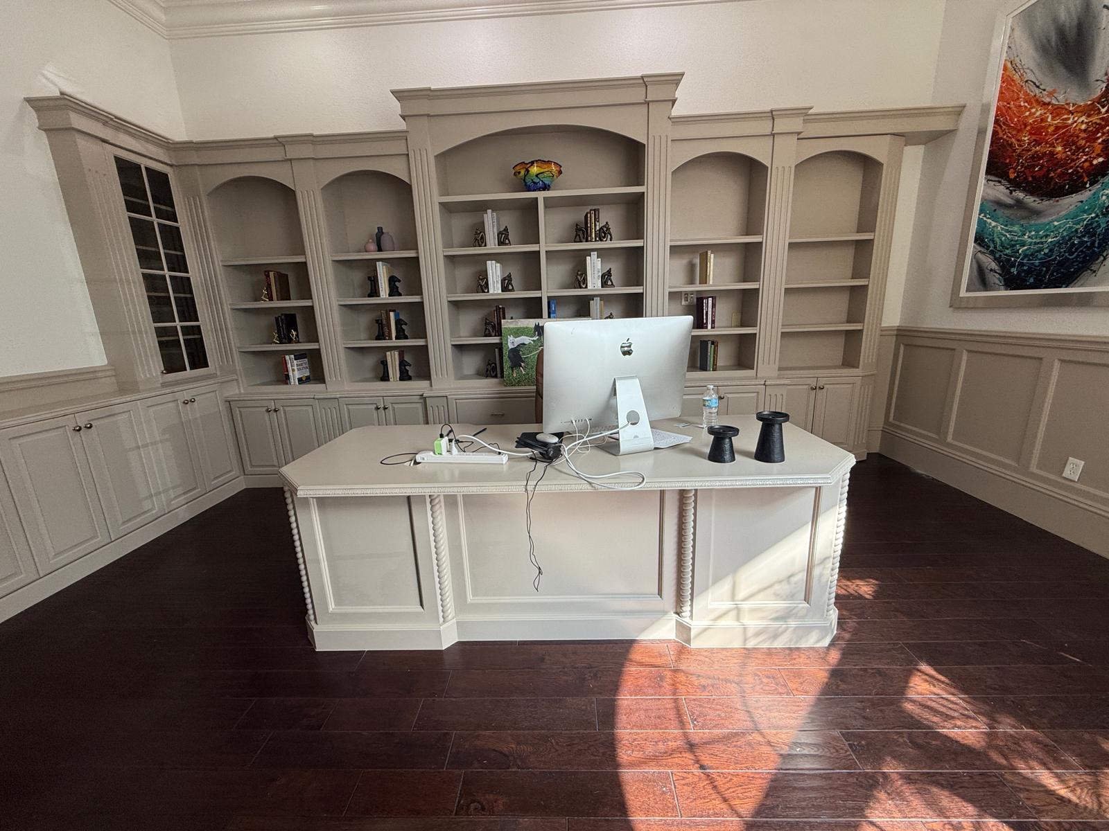 Kitchen after cabinet painting